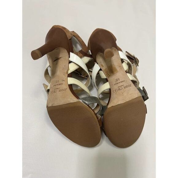 JIMMY CHOO BUBBLE BUCKLE COMBO SANDALS SIZE 40 - Picture 6 of 9